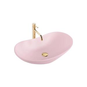 REA-U6374 - Lavoar ROYAL pentru blat, 35, 5 x 61, 5 cm, ceramică, roz mat imagine