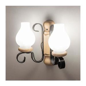Brilagi - Aplică de perete RUSTIC 2xE14/40W/230V stejar imagine