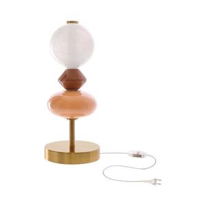 Lampă de birou LED FLORES, 10W/230V, auriu/portocaliu/maro imagine