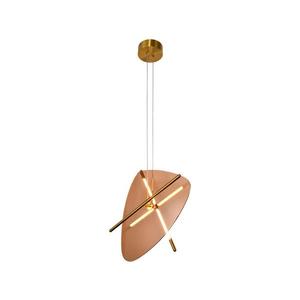 Lustră suspendată cu cablu RELAX LED/15W/230V auriu/maro fumuriu imagine