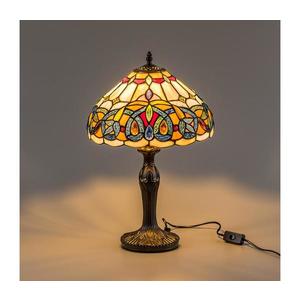Brilagi - Lampă de masă Tiffany LUISA, abajur din vitralii, 1xE27/40W/230V imagine