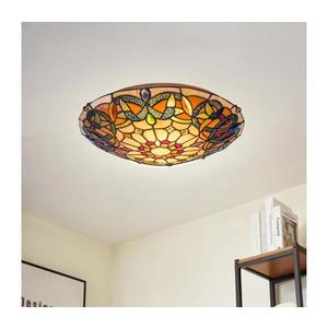 Brilagi - Plafonieră Tiffany Luisa, cu vitralii, 2xE27/60W/230V, Ø 40 cm imagine