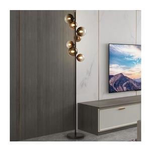 Brilagi - Lampă LED de podea MILLA 7xG9/3W/230V maro/maro fumuriu imagine