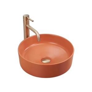 REA-U4566 - Lavoar pentru blat SAMI, Ø 37 cm, ceramică, portocaliu mat imagine
