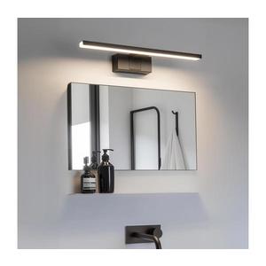 - Lampă LED pentru oglindă de baie, 8W, 230V, 4000K, 40 cm, IP44, neagră imagine