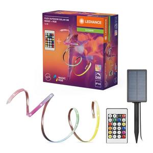 Ledvance - Bandă LED solară RGB reglabilă FLEX MAGIC 5 m, 1, 6 W/5 V, IP44 + telecomandă imagine
