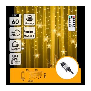 - Ghirlandă LED de Crăciun pentru exterior 120 LED/6 W/230 V/8 funcții 3 x 0, 7 m IP44 alb cald + telecomandă imagine