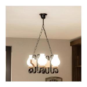 Brilagi - Lustru cu lanț QUEEN 4xE14/40W/230V stejar imagine