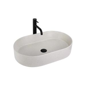 REA-U7341 - Lavoar pentru montaj pe blat NADIA 38, 5x61 cm ceramică/crem imagine