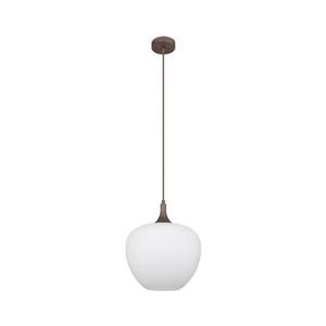 Lustră pe cablu MAXY 1xE27/60W/230V alb/maro Globo 15548H1C imagine