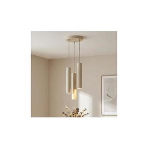 Brilagi - Lustră suspendată pe cablu TUBE 3xGU10/15W/230V bej/auriu imagine