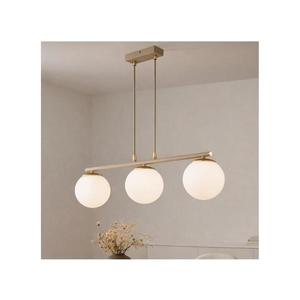 Brilagi - Candelabru suspendat pe cablu MILO ECRU 3xE27/60W/230V bej/auriu imagine