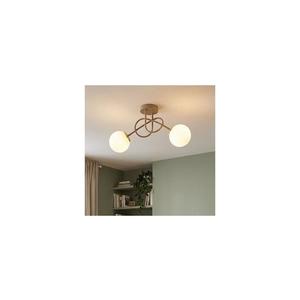 Brilagi - Lustru aplicat MILO ECRU 2xE27/60W/230V bej/auriu imagine