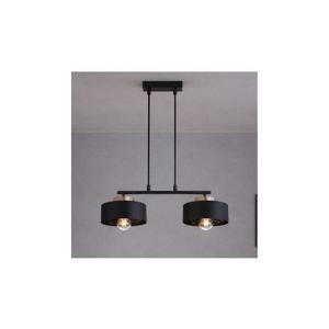 Brilagi - Lustră suspendată pe cablu SPRING 2xE27/60W/230V negru/auriu imagine