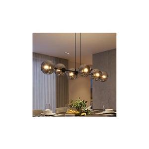 Brilagi - Lustru suspendat pe cablu DIOR 6xE27/60W/230V negru/gri fumuriu imagine