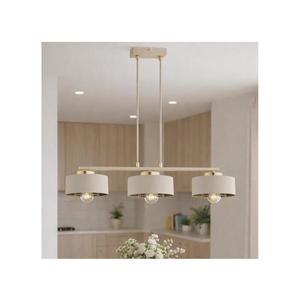Brilagi - Lustră suspendată pe cablu SPRING 3xE27/60W/230V bej/auriu imagine