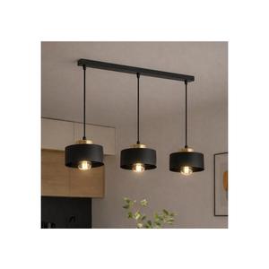 Brilagi - Lustră suspendată pe cablu SPRING 3xE27/60W/230V negru/auriu imagine