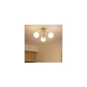 Brilagi - Lustră de tavan aplicată MILO ECRU 3xE27/60W/230V, bej/auriu imagine
