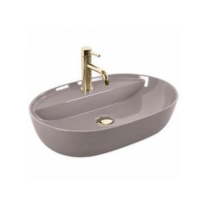 REA-U6381 - Lavoar pentru blat AURA 41x61 cm ceramică/maro lucios imagine