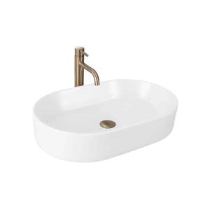 REA-U9657 - Lavoar pe blat NADIA 38, 5 x 61 cm, ceramică, alb mat imagine