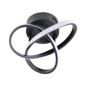 Plafonieră LED OSKAR, 15 W, 230 V, Ø 25 cm, negru imagine