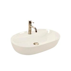 REA-U4589 - Lavoar AURA 41x61 cm pentru blat, ceramică, crem, finisaj lucios imagine