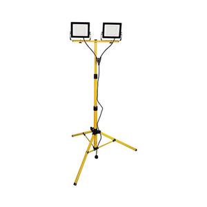Proiector LED cu stativ 2xLED/50W/230V 6500K IP65 galben imagine