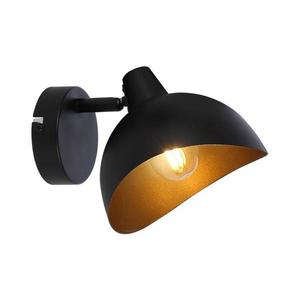 Brilliant - Aplica spot de perete LAYTON, 1xE14/25W/230V, negru/auriu imagine
