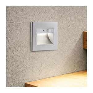 Brilagi - Lampă LED pentru scări STEP LIGHT cu senzor, 1, 5 W, 230 V, IP44, argintiu imagine