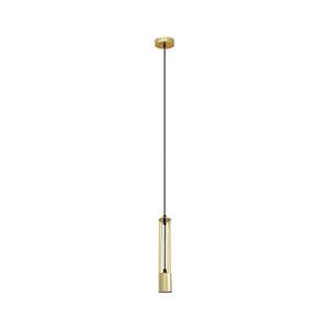 LED Lustră pe cablu BARS 1xGU10/4, 8W/230V aurie imagine