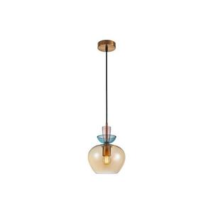 PND-31882-1-GD-AMB - Pendul suspendat pe cablu FANDA 1xE27/40W/230V auriu/bej fumuriu imagine