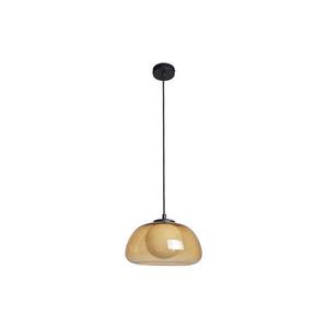 PND-54637-1-BK-YLL - candelabru suspendat pe cablu AINALE, 1xG9/7W/230V, negru/maro fumuriu imagine