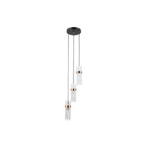 PND-40760-3-BK-HBR - Lustru pe cablu TARASO 3xE14/40W/230V negru/auriu imagine