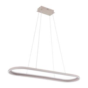 Lustră LED CASHMERE suspendată pe cablu, 80 W, 230 V, 30 x 100 cm, albă imagine