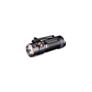 Fenix E18RV20800 - Lanternă LED reîncărcabilă, reglabilă, încărcare USB, acumulator 800 mAh, IP68, 1200 lm, autonomie 200 ore, negru imagine