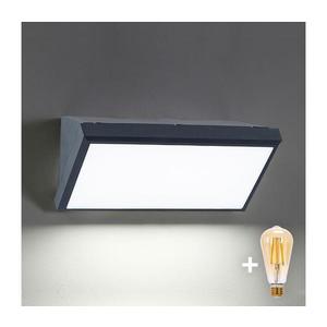 Brilagi-LED Aplica de perete TRIANGLE 1xE27/6W/230V 2700-6500K IP65 antracit imagine