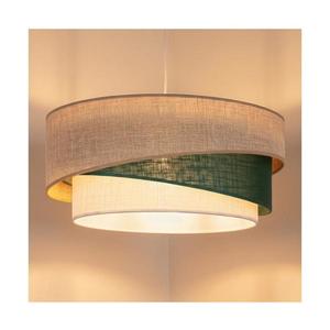 Brilagi - Pendul pe cablu ARROW 1xE27/60W/230V, Ø 45 cm, bej/verde/alb imagine