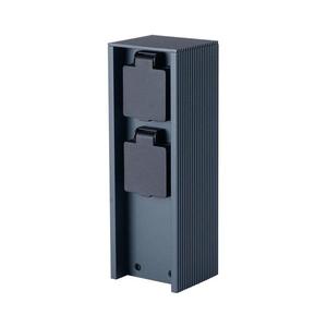 Brilagi - Stâlp exterior PILLAR cu 2 prize SCHUKO, 230 V, IP44, antracit imagine