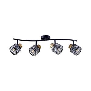 Lustră aplicată ZAHARA, 4 x E27, 10 W, 230 V, negru imagine