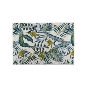 Covor exterior CAPPUCCINO 80 x 165 cm turcoaz/alb imagine