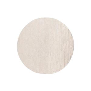 Covor rotund natural FIR WOOL, 160 cm, 2600 g/m², crem imagine