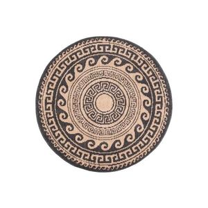 Covor exterior rotund DR, 80 cm, antracit/bej imagine