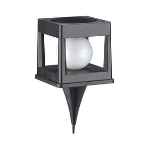 Lampă solară LED CUBO, 3, 7 V, 1200 mAh, IP44, negru imagine