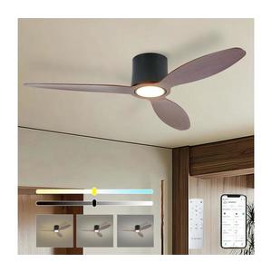ZE - lator de tavan LED VENTORA LED/24W/230V Wi-Fi Tuya negru/nuc +telecomandă imagine