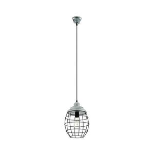 Eglo 79435 - Pendul BAMPTON pe cablu, 1xE27/60W/230V, gri/negru imagine
