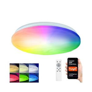 Plafonieră LED RGB dimabilă WAVE LED/30W/230V Wi-Fi Tuya WO792 + telecomandă imagine