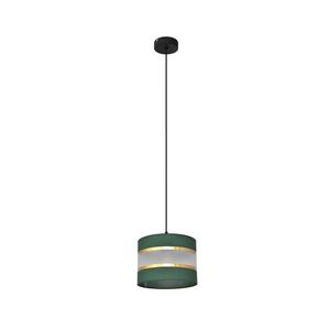 Lustră pe cablu HELEN 1xE27/15W/230V d. 20 cm verde/auriu imagine