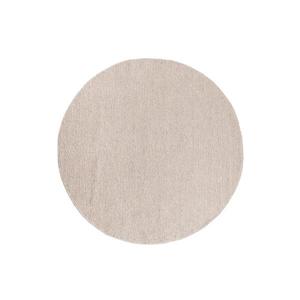 Covor rotund natural FIR WOOL, 160 cm, 2600 g/m2, bej imagine