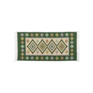 Covor reversibil oriental KILIM 80x150 cm verde/bej imagine