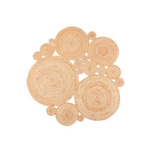 Covor rotund natural JUTA, Ø 140 cm, bej imagine